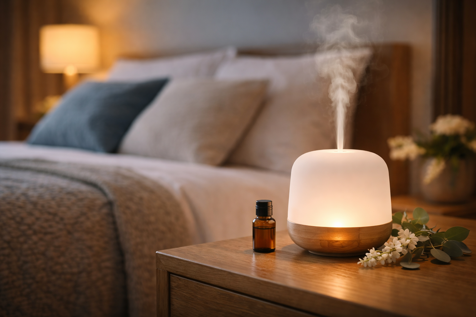 Puerta abierta a dormitorio de alojamiento de lujo en Andalucía